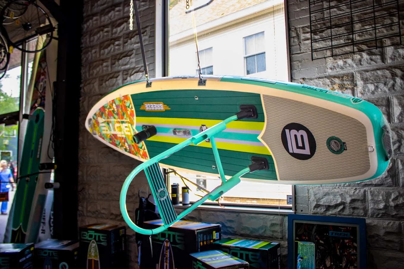 BOTE paddleboard at Bike and Paddle shop York Maine
